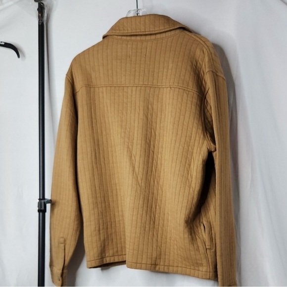 Goodfellow & Company Quilted Knit Shacket Men's Tan Size Medium🔥🔥 - Picture 7 of 11